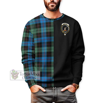 Guthrie Tartan Sweatshirt with Family Crest and Half Of Me Style Unisex - Tartan Vibes Clothing