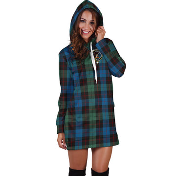 Guthrie Tartan Hoodie Dress with Family Crest - Tartan Vibes Clothing