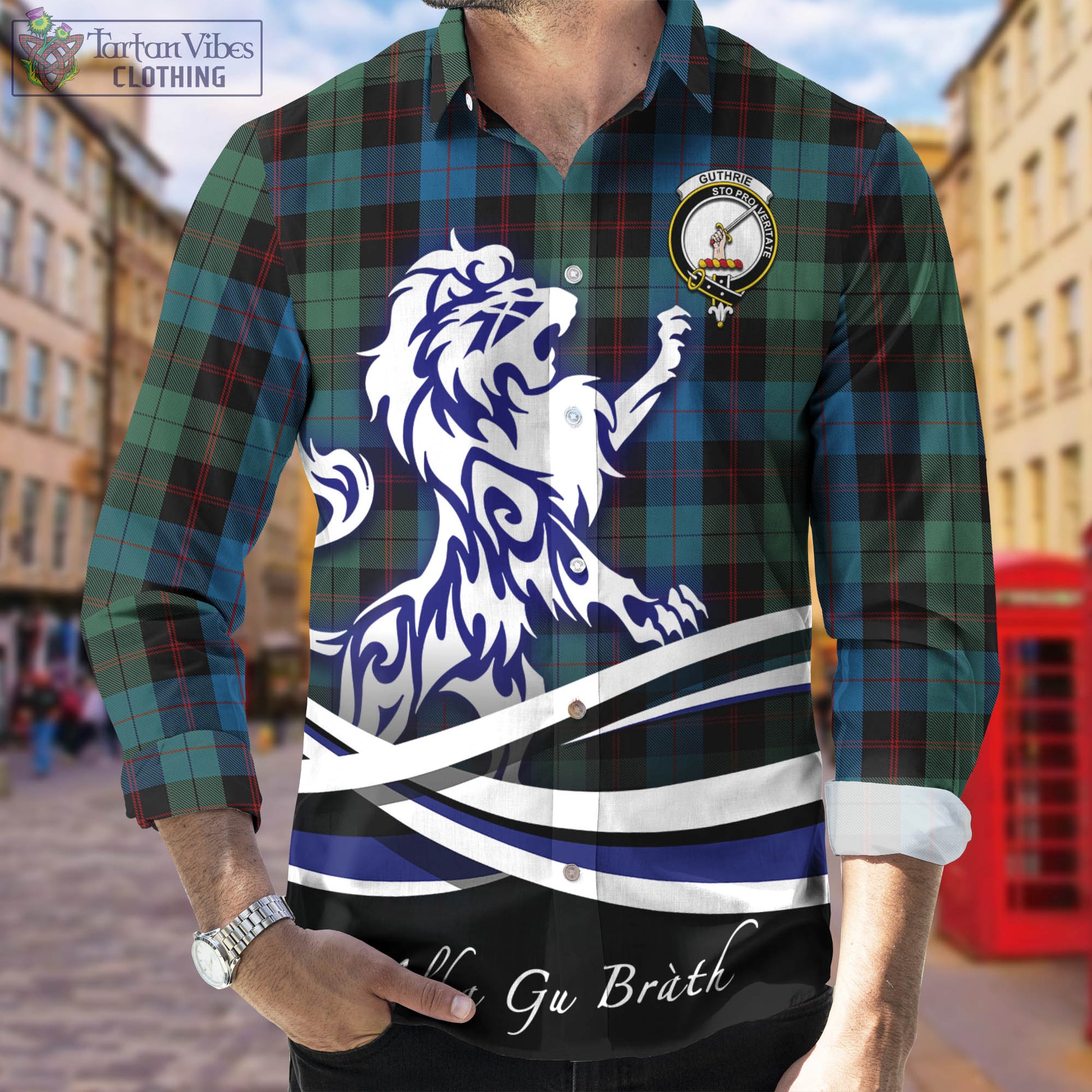 guthrie-tartan-long-sleeve-button-up-shirt-with-alba-gu-brath-regal-lion-emblem