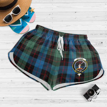 Guthrie Tartan Womens Shorts with Family Crest