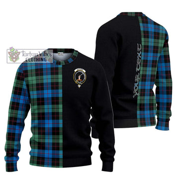 Guthrie Tartan Ugly Sweater with Family Crest and Half Of Me Style Unisex - Tartan Vibes Clothing