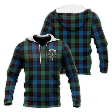 Guthrie Tartan Knitted Hoodie with Family Crest