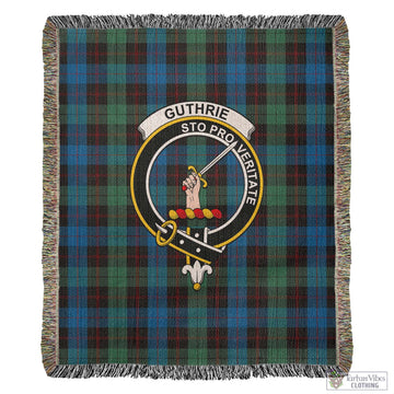 Guthrie Tartan Woven Blanket with Family Crest