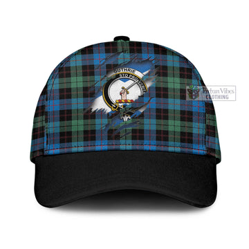 Guthrie Tartan Classic Cap with Family Crest In Me Style