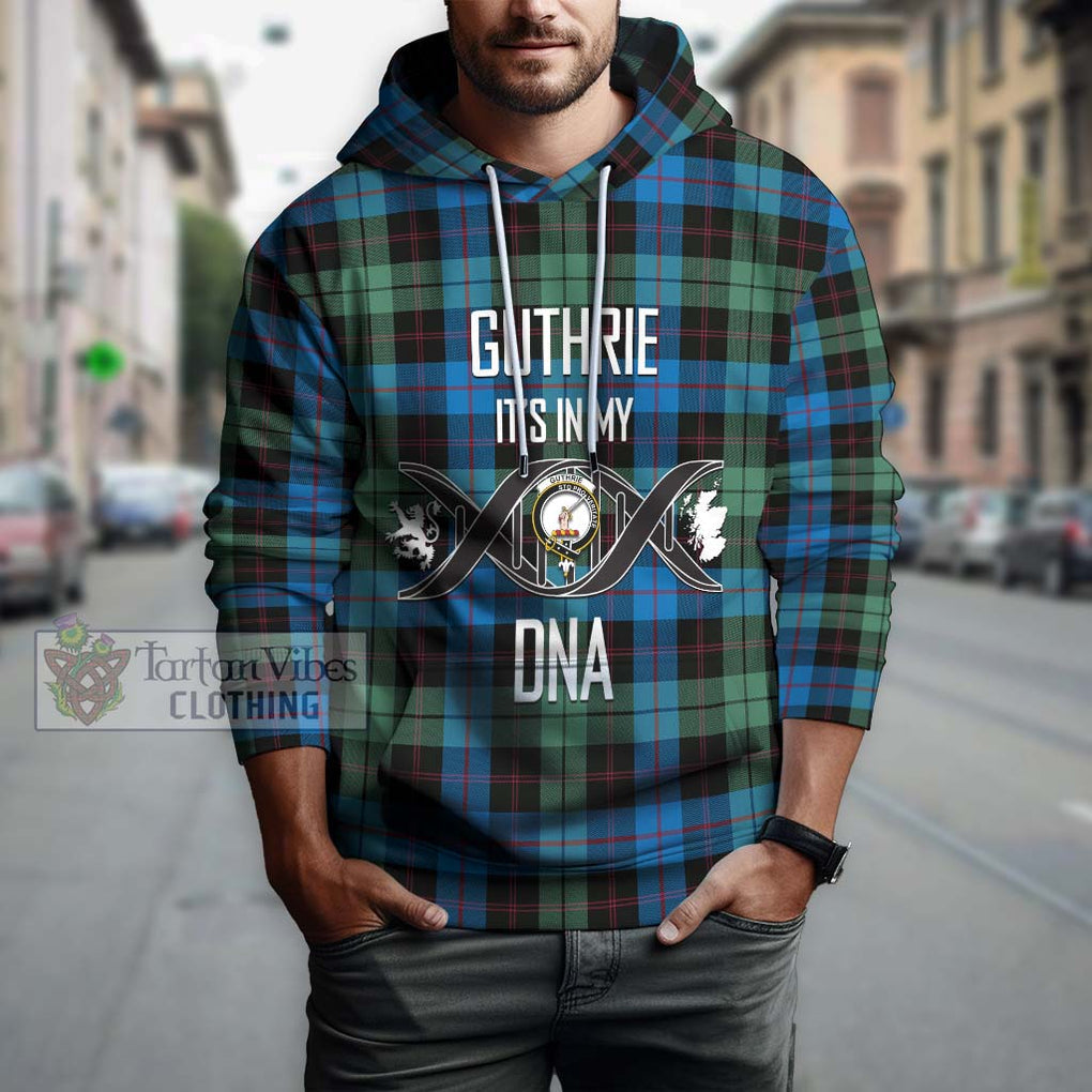 Guthrie Tartan Hoodie with Family Crest DNA In Me Style Pullover Hoodie - Tartan Vibes Clothing