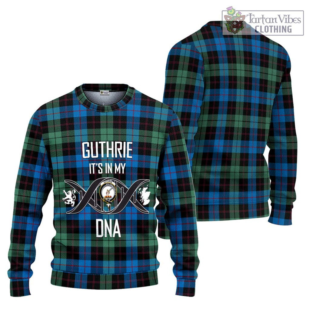 Guthrie Tartan Ugly Sweater with Family Crest DNA In Me Style Unisex - Tartan Vibes Clothing