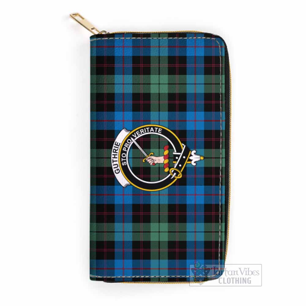 Guthrie Tartan Women's Leather Wallet with Family Crest One Size 19.7*10.5*3.5 cm - Tartan Vibes Clothing