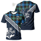 Guthrie Tartan T-Shirt Featuring Thistle and Scotland Map Kid's Shirt - Tartanvibesclothing Store