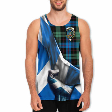 Guthrie Tartan Men's Tank Top with Family Crest Scotland Patriotic Style Men - Tartan Vibes Clothing