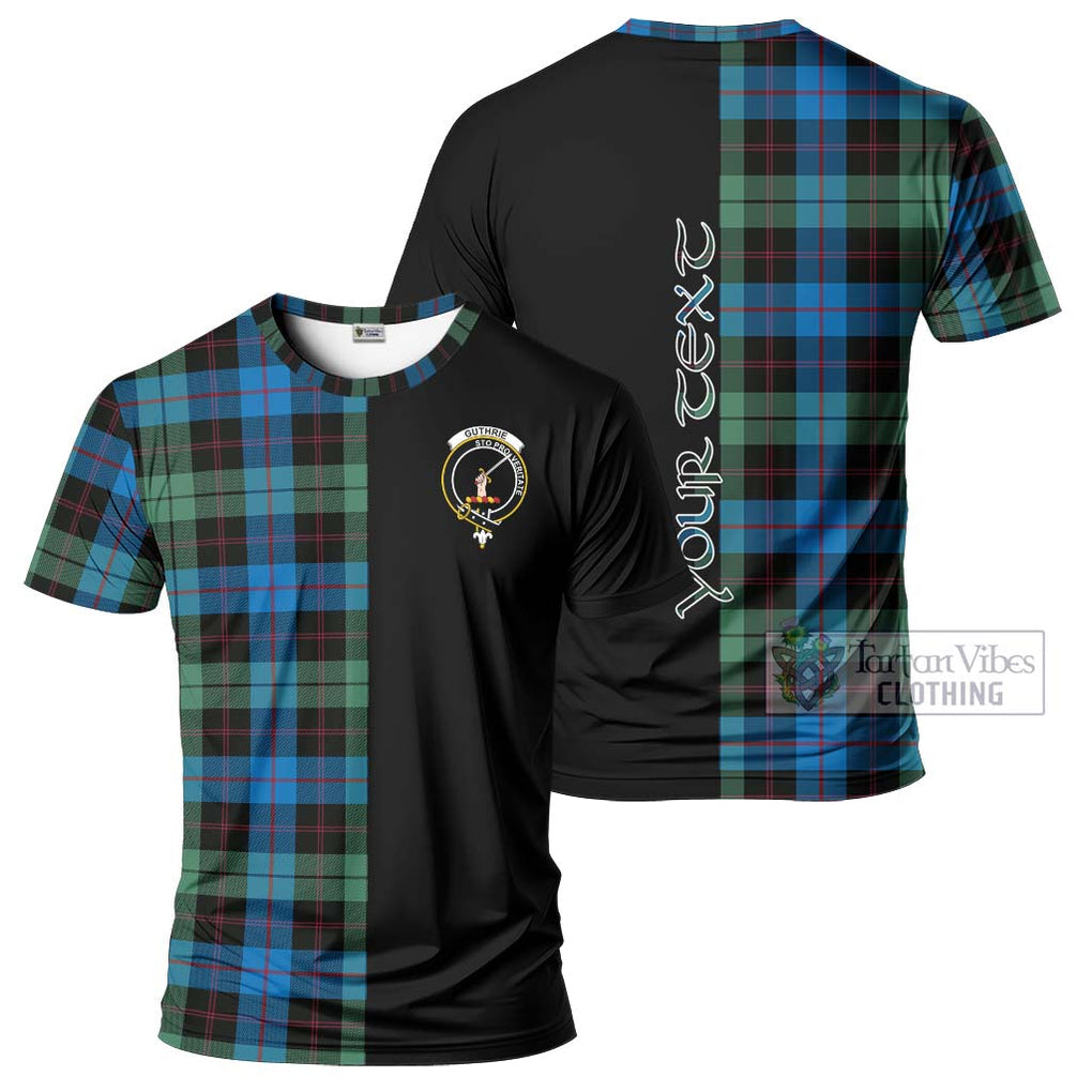 Guthrie Tartan T-Shirt with Family Crest and Half Of Me Style Kid's Shirt - Tartan Vibes Clothing