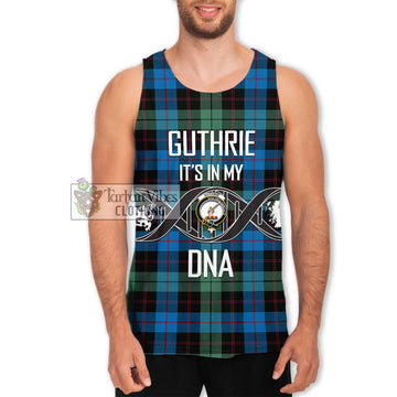 Guthrie Tartan Men's Tank Top with Family Crest DNA In Me Style Men - Tartan Vibes Clothing