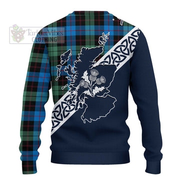 Guthrie Tartan Ugly Sweater Featuring Thistle and Scotland Map - Tartan Vibes Clothing