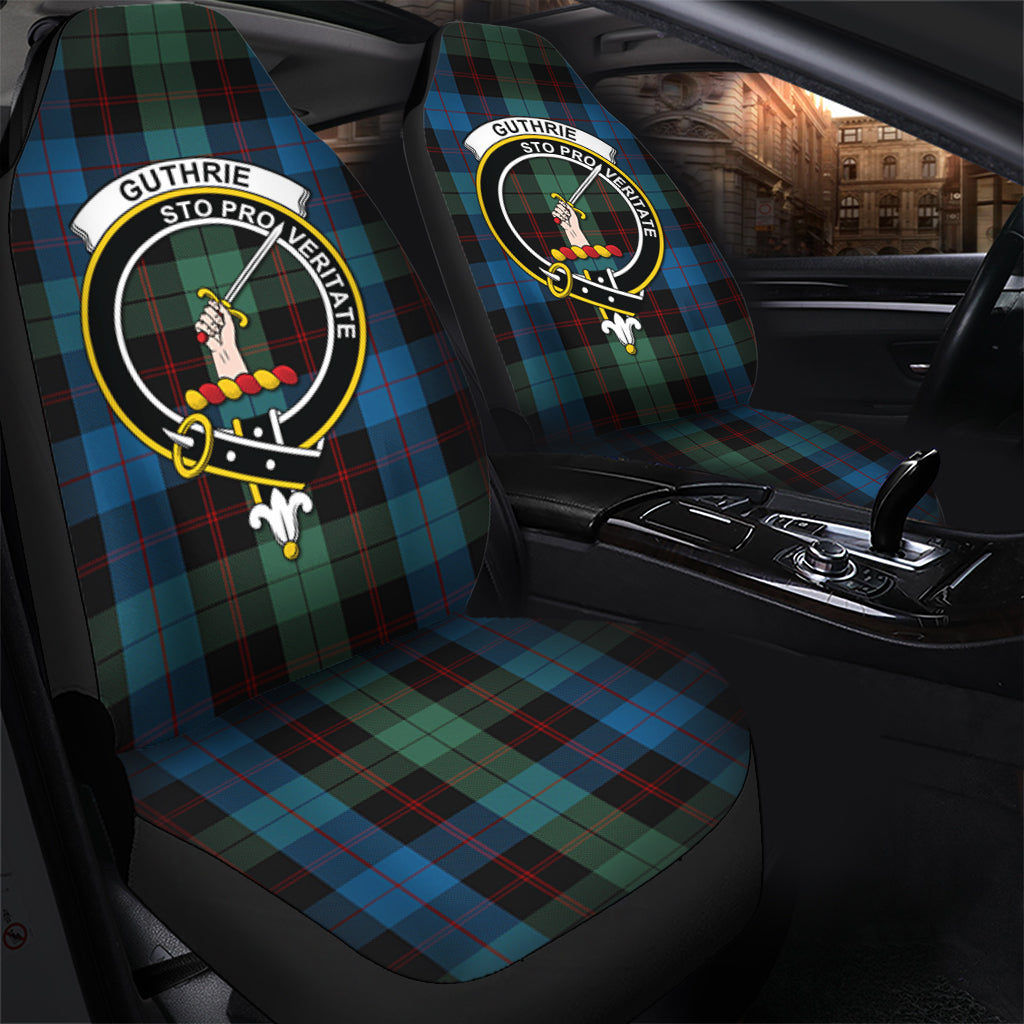 Guthrie Tartan Car Seat Cover with Family Crest - Tartan Vibes Clothing