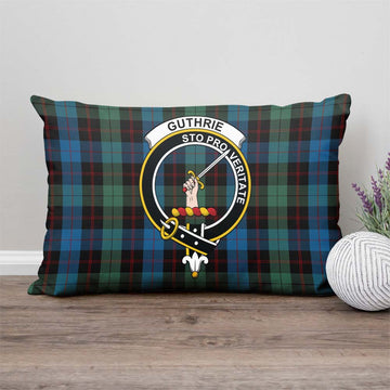 Guthrie Tartan Pillow Cover with Family Crest - Tartan Vibes Clothing