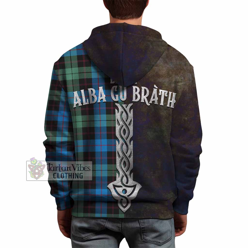 Guthrie Tartan Family Crest Hoodie Alba Gu Brath Be Brave Lion Ancient Style - Tartan Vibes Clothing