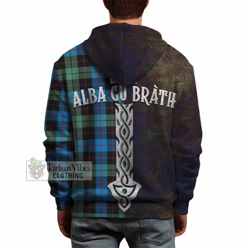 Guthrie Tartan Family Crest Hoodie Alba Gu Brath Be Brave Lion Ancient Style