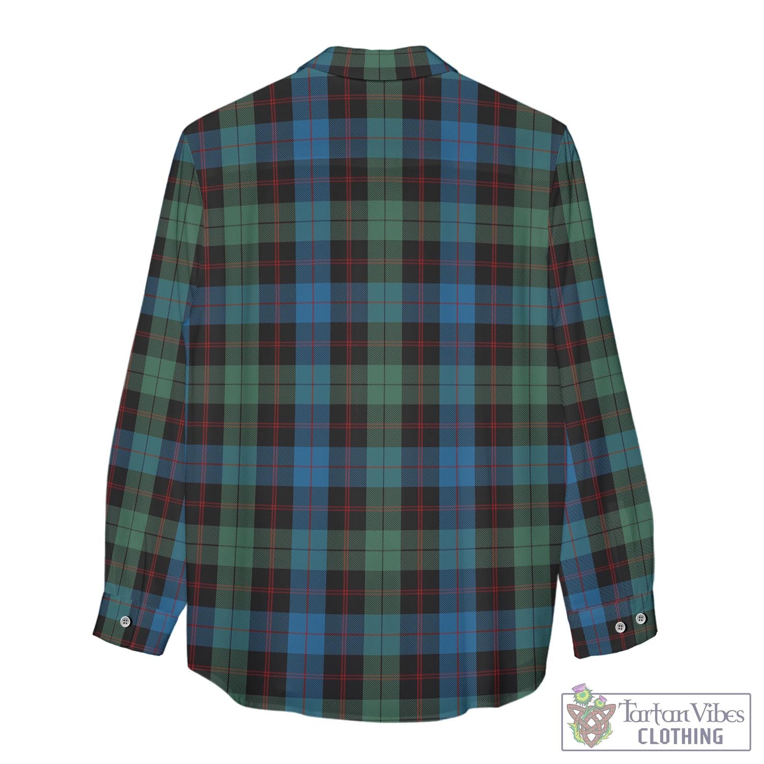 Tartan Vibes Clothing Guthrie Tartan Womens Casual Shirt with Family Crest
