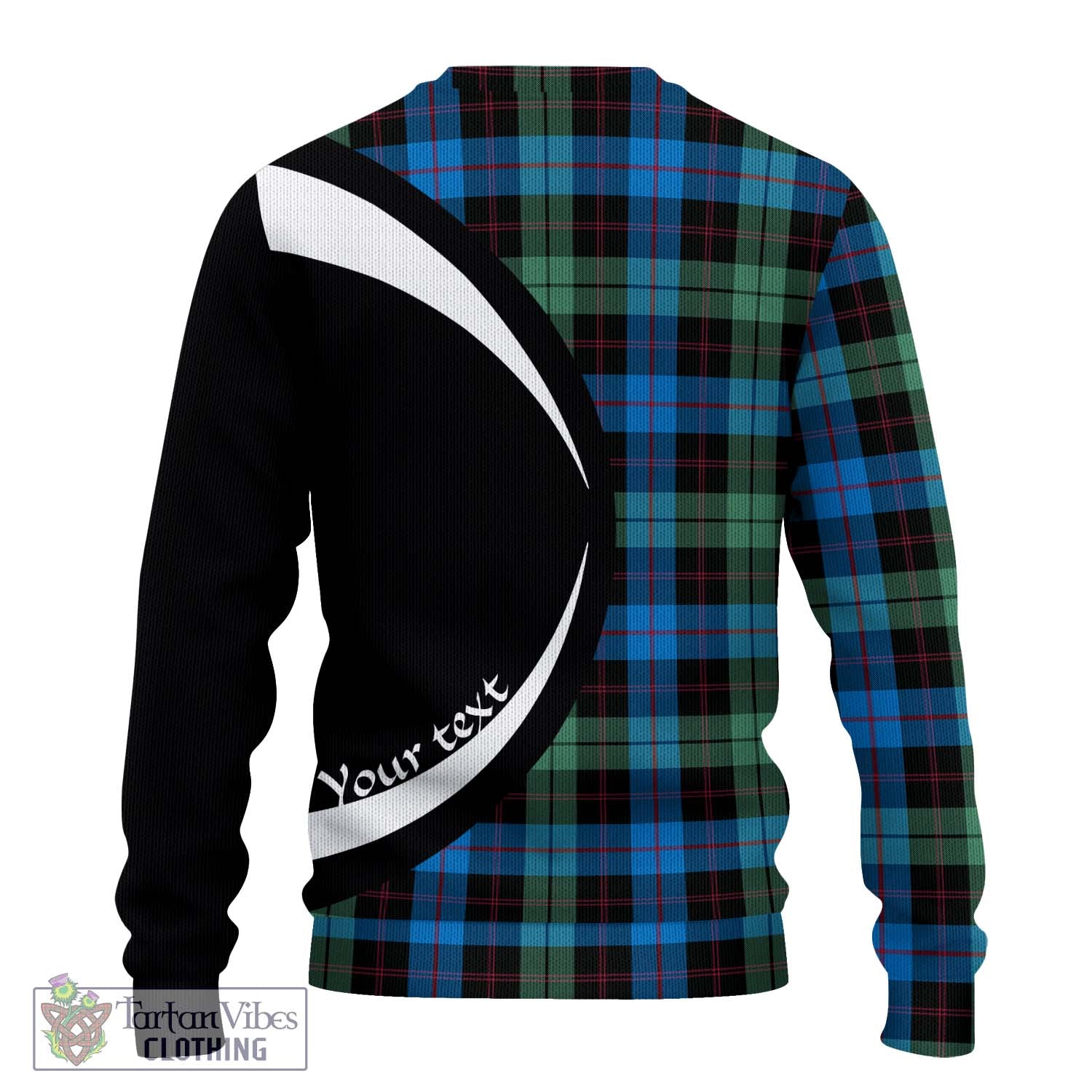 Guthrie Tartan Ugly Sweater with Family Crest Circle Style - Tartan Vibes Clothing