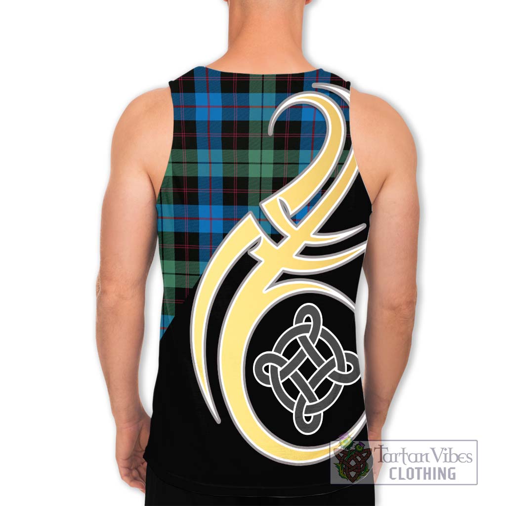 Guthrie Tartan Men's Tank Top with Family Crest and Celtic Symbol Style - Tartan Vibes Clothing
