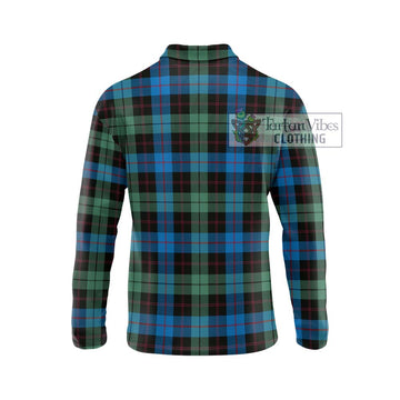 Guthrie Tartan Long Sleeve Polo Shirt with Family Crest DNA In Me Style - Tartan Vibes Clothing