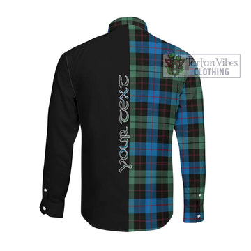 Guthrie Tartan Long Sleeve Button Shirt with Family Crest and Half Of Me Style