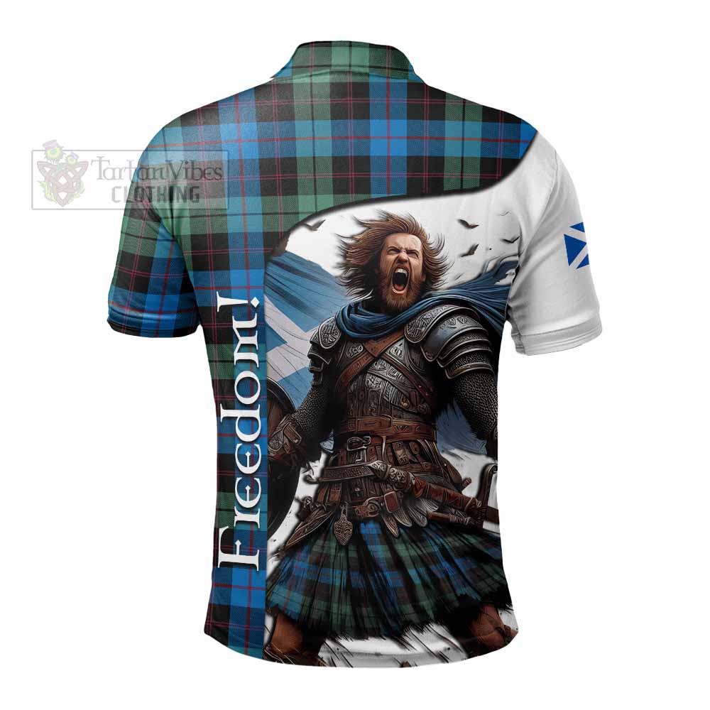 Guthrie Crest Tartan Polo Shirt Inspired by the Freedom of Scottish Warrior - Tartan Vibes Clothing