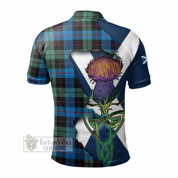 Tartan Vibes Clothing Guthrie Tartan Family Crest Polo Shirt Scottish Thistle Celtic Inspired