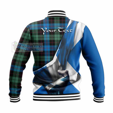Guthrie Tartan Baseball Jacket with Family Crest Scotland Patriotic Style - Tartan Vibes Clothing