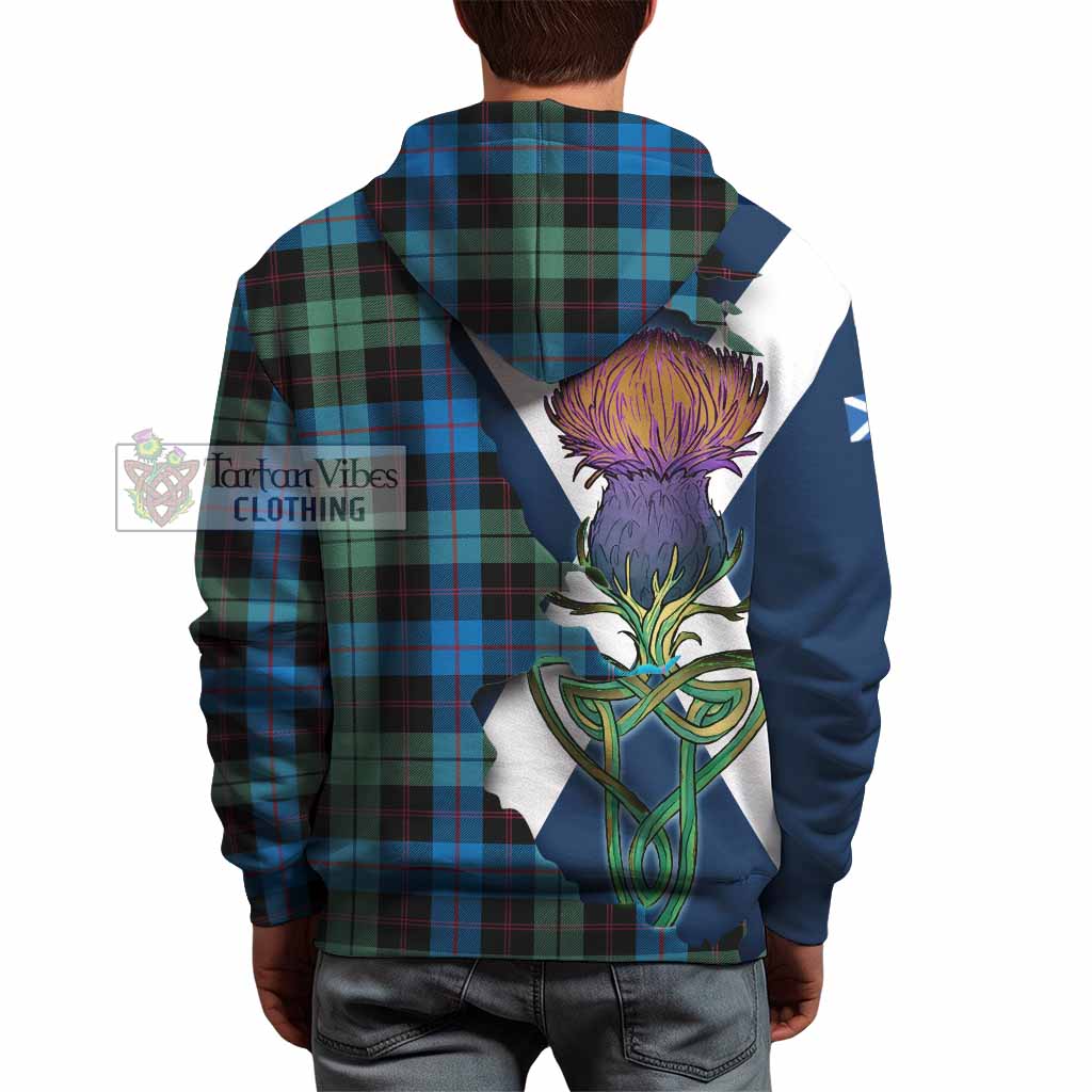 Tartan Vibes Clothing Guthrie Tartan Family Crest Hoodie Scottish Thistle Celtic Inspired