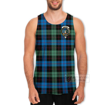 Guthrie Tartan Men's Tank Top with Family Crest Celtic Skull Style - Tartan Vibes Clothing