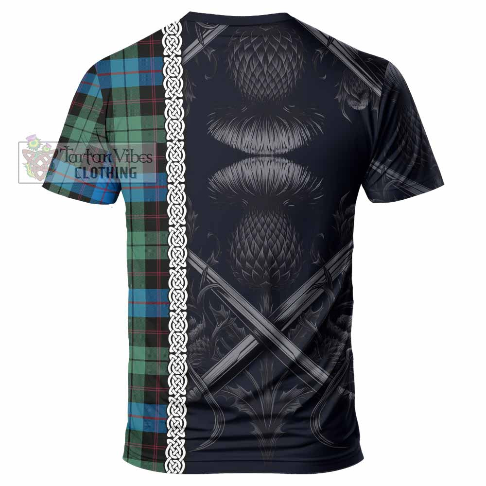 Guthrie Tartan T-Shirt with Family Crest Cross Sword Thistle Celtic Vibes - Tartan Vibes Clothing
