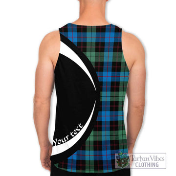 Guthrie Tartan Men's Tank Top with Family Crest Circle Style - Tartan Vibes Clothing
