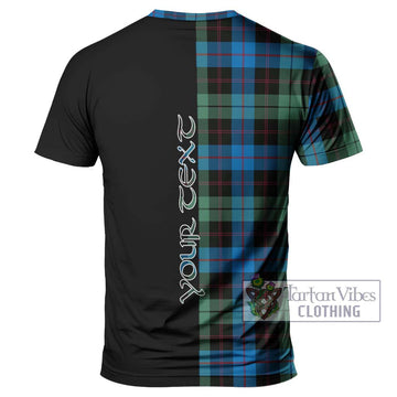 Guthrie Tartan T-Shirt with Family Crest and Half Of Me Style - Tartanvibesclothing Shop