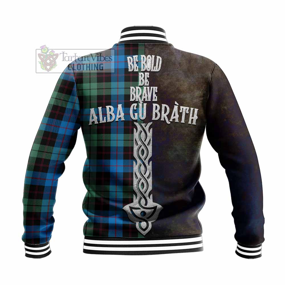 Guthrie Tartan Family Crest Baseball Jacket Alba Gu Brath Be Brave Lion Ancient Style - Tartan Vibes Clothing