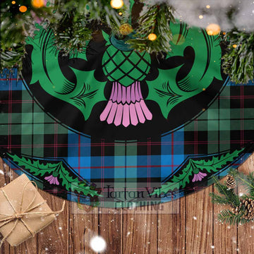 Guthrie Tartan Christmas Tree Skirt Scottish Thistle Style - Tartan Vibes Clothing