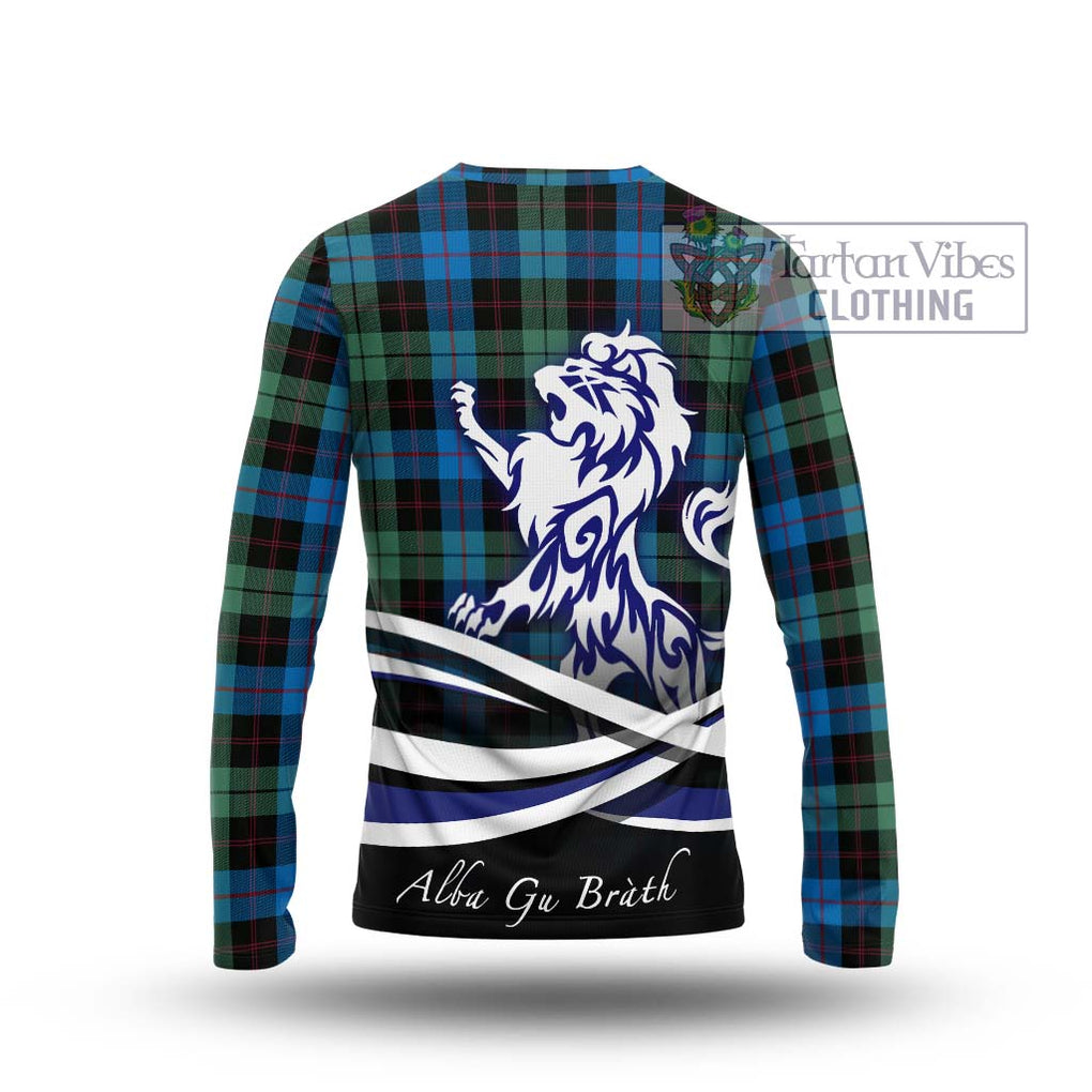 Guthrie Tartan Long Sleeve T-Shirt with Alba Gu Brath Regal Lion Emblem - Tartan Vibes Clothing