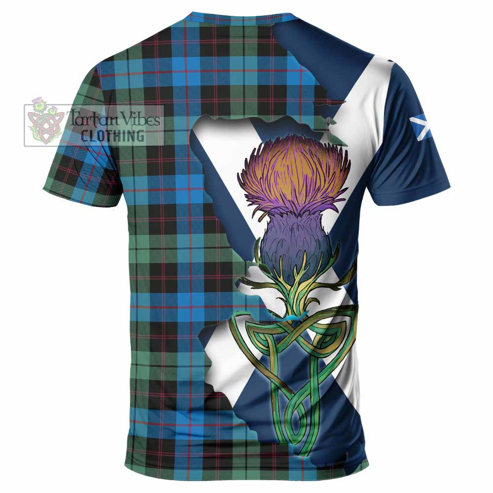 Tartan Vibes Clothing Guthrie Tartan Family Crest T-Shirt Scottish Thistle Celtic Inspired