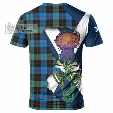 Tartan Vibes Clothing Guthrie Tartan Family Crest T-Shirt Scottish Thistle Celtic Inspired