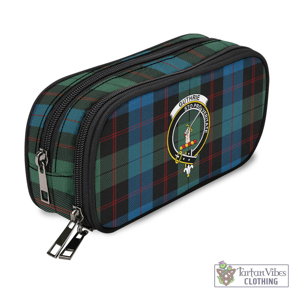 Guthrie Tartan Pen and Pencil Case with Family Crest - Tartan Vibes Clothing