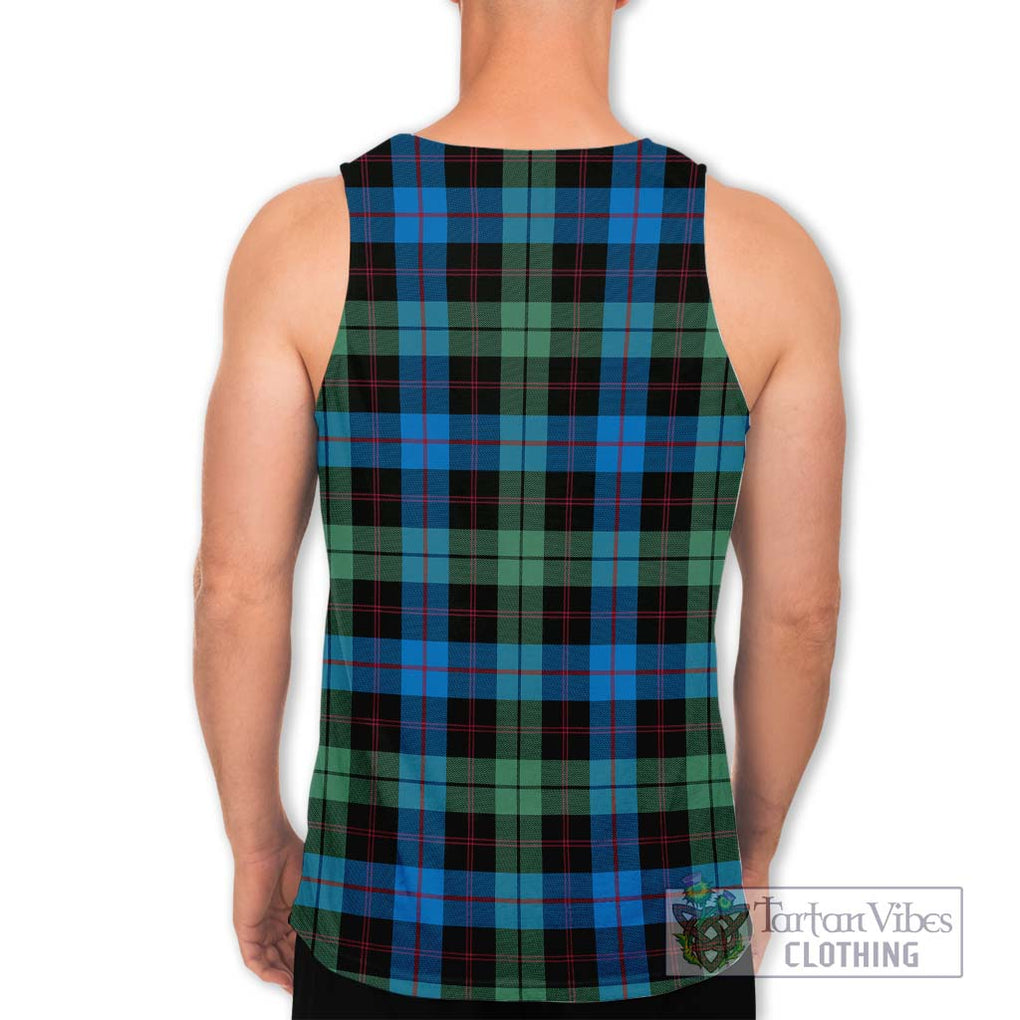 Guthrie Tartan Men's Tank Top with Family Crest DNA In Me Style - Tartan Vibes Clothing