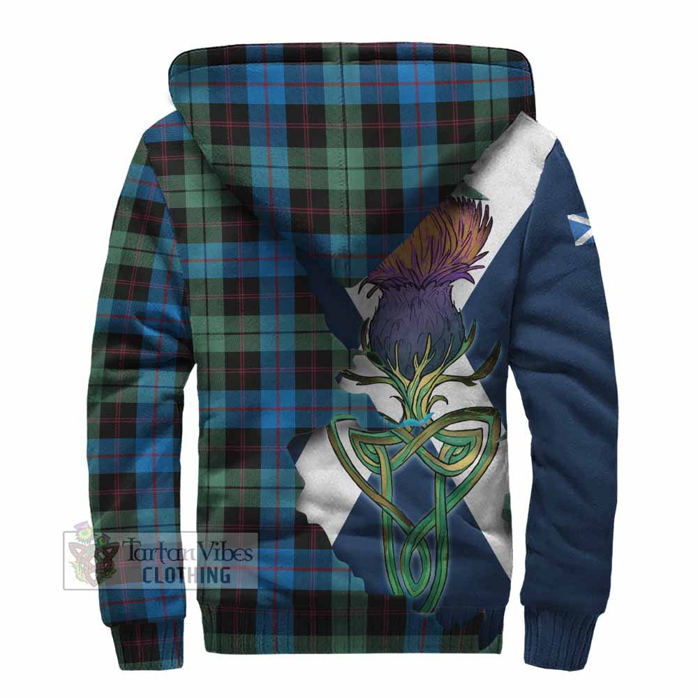 Guthrie Tartan Family Crest Sherpa Hoodie Scottish Thistle Celtic Inspired - Tartan Vibes Clothing