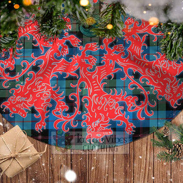 Tartan Vibes Clothing Guthrie Tartan Christmas Tree Skirt Lion Rampant Style