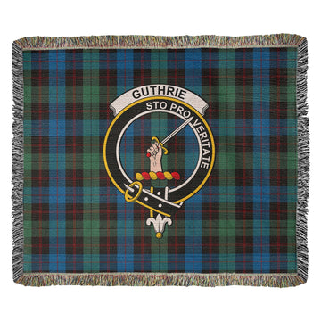 Guthrie Tartan Woven Blanket with Family Crest