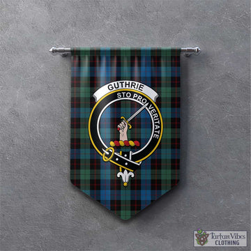 Guthrie Tartan Gonfalon, Tartan Banner with Family Crest - Tartan Vibes Clothing