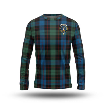 Guthrie Tartan Long Sleeve T-Shirt with Family Crest - Tartan Vibes Clothing