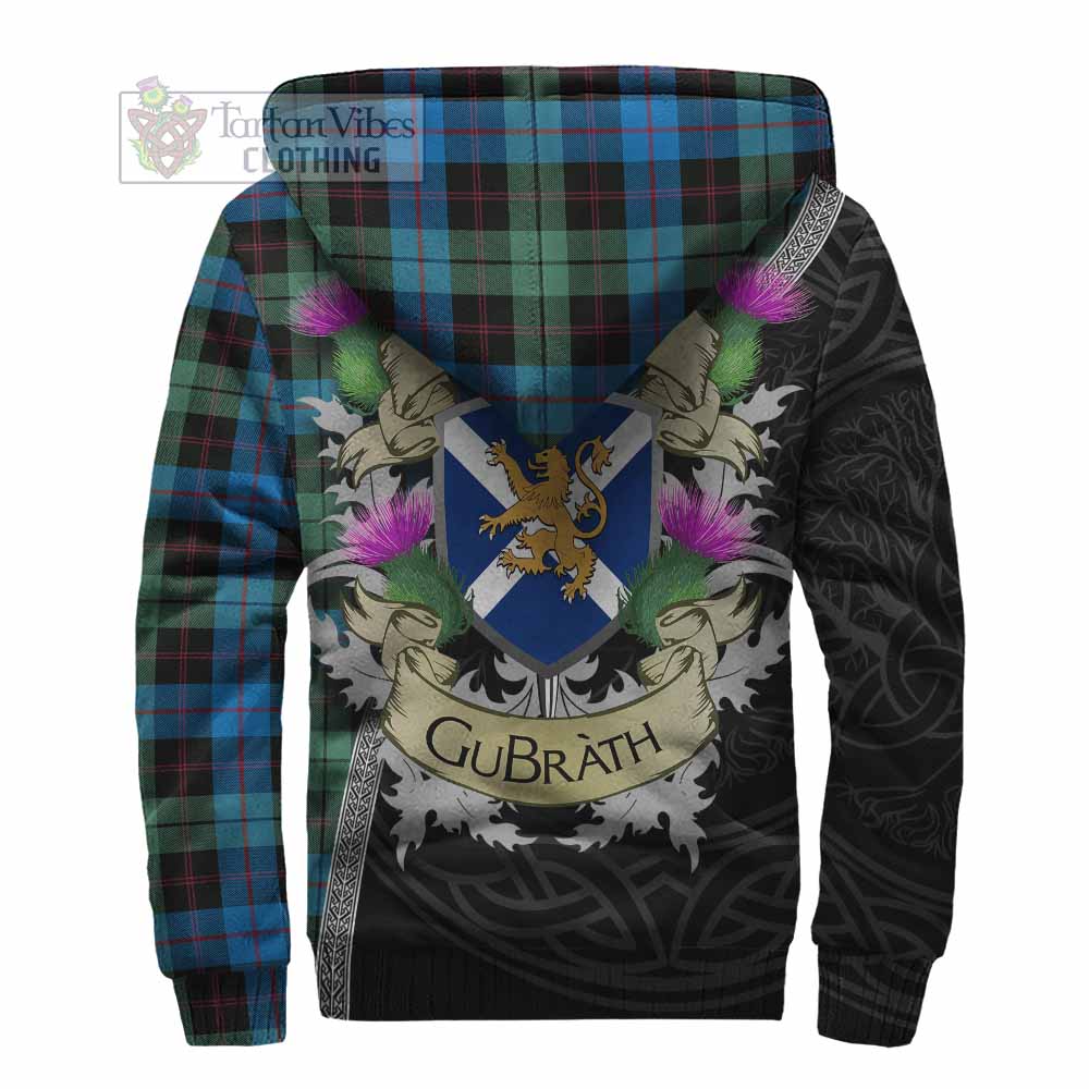Guthrie Tartan Family Crest Sherpa Hoodie Lion Rampant Royal Thistle Shield Celtic Inspired - Tartan Vibes Clothing