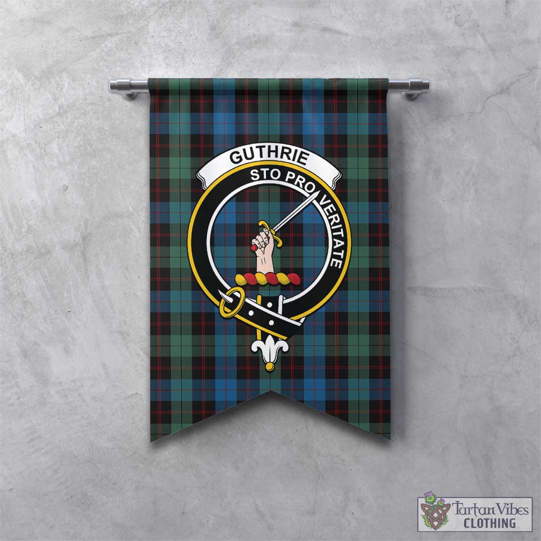 Guthrie Tartan Gonfalon, Tartan Banner with Family Crest - Tartan Vibes Clothing