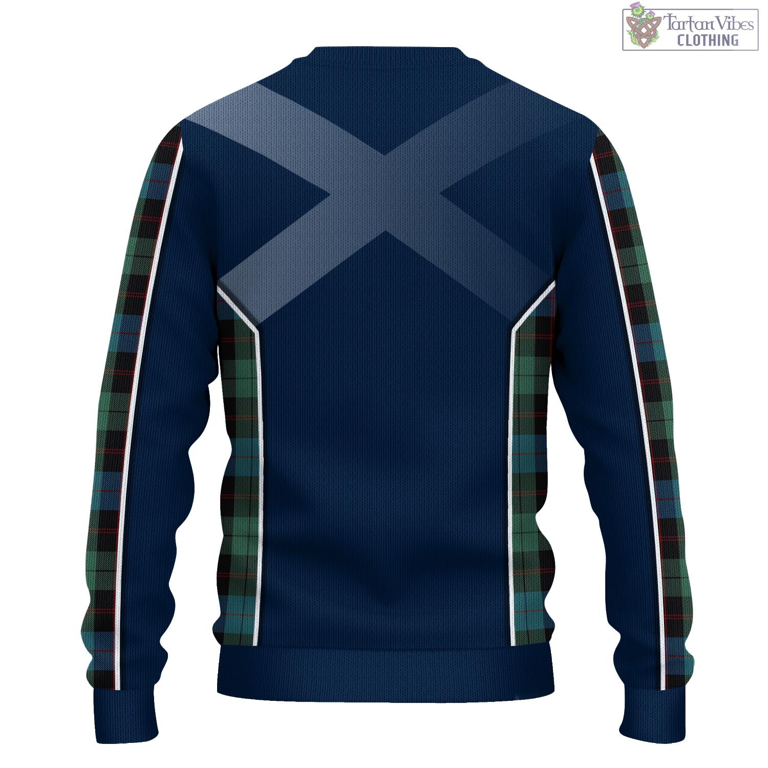 Guthrie Tartan Knitted Sweatshirt with Family Crest and Scottish Thistle Vibes Sport Style - Tartan Vibes Clothing