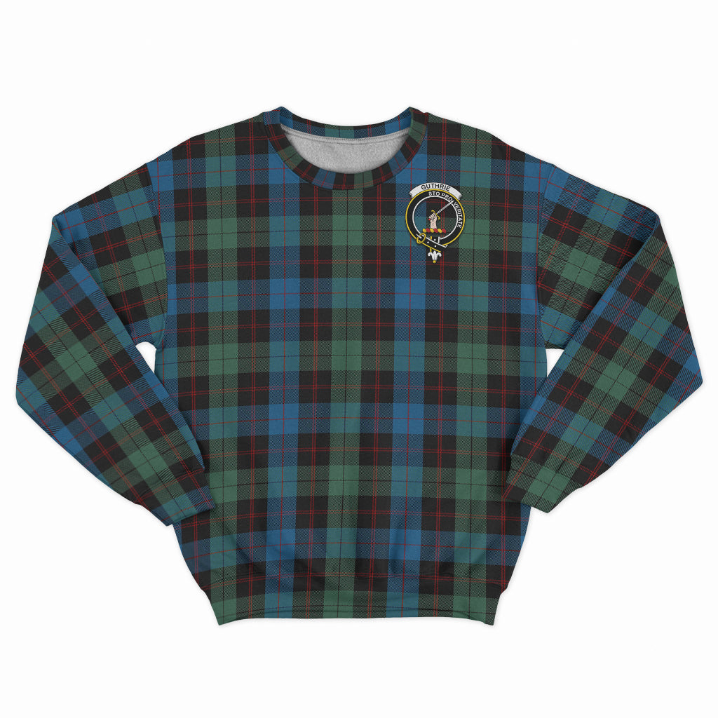 Guthrie Tartan Sweatshirt with Family Crest - Tartan Vibes Clothing