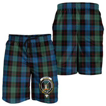Guthrie Tartan Mens Shorts with Family Crest